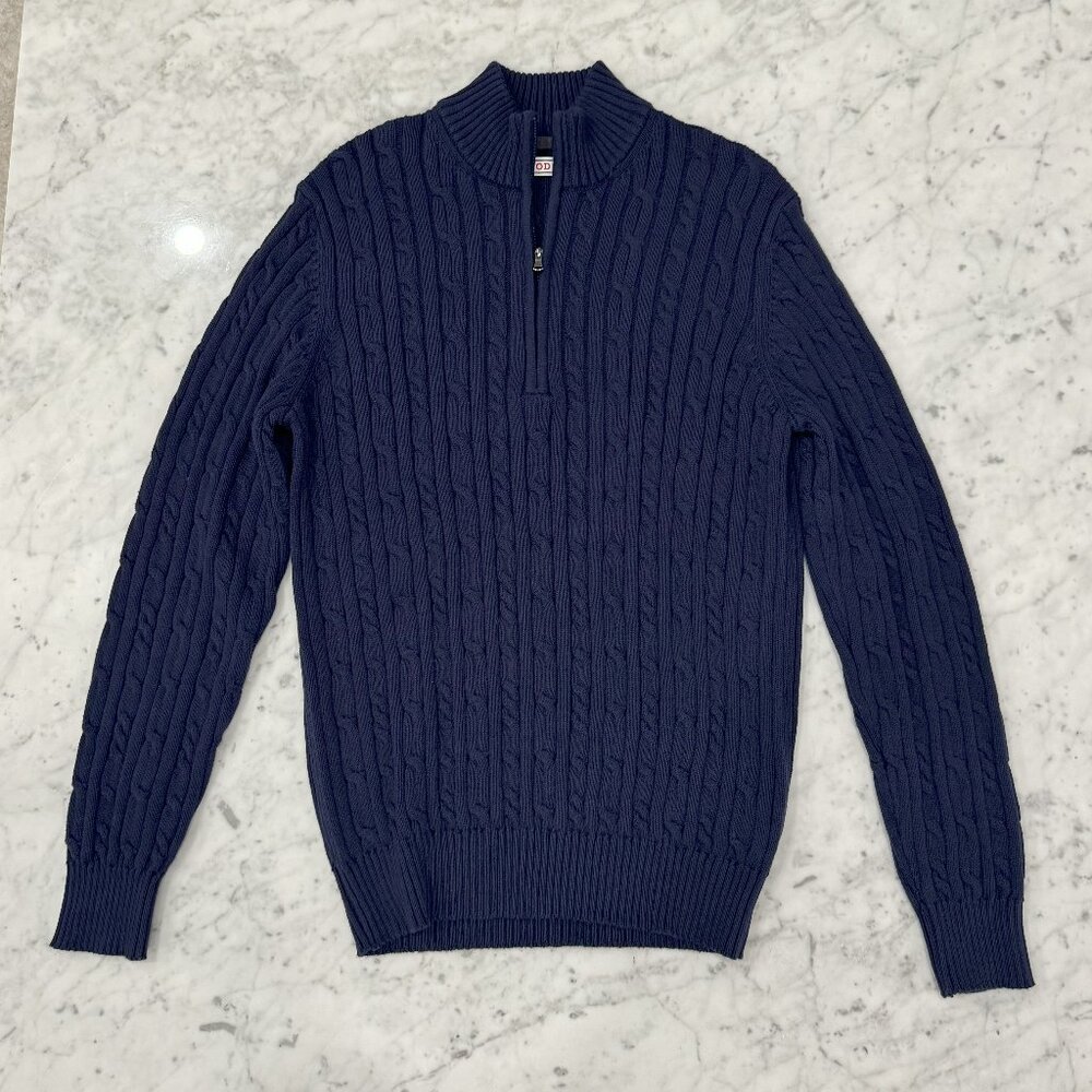 IZOD 1/4 Zip Cable Sweater - Size XS